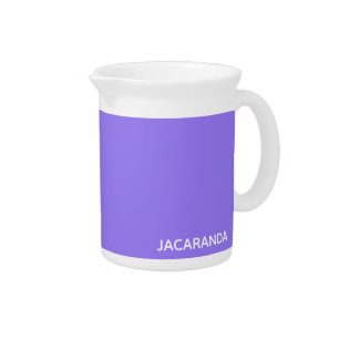 Jacaranda purple color name beverage pitcher