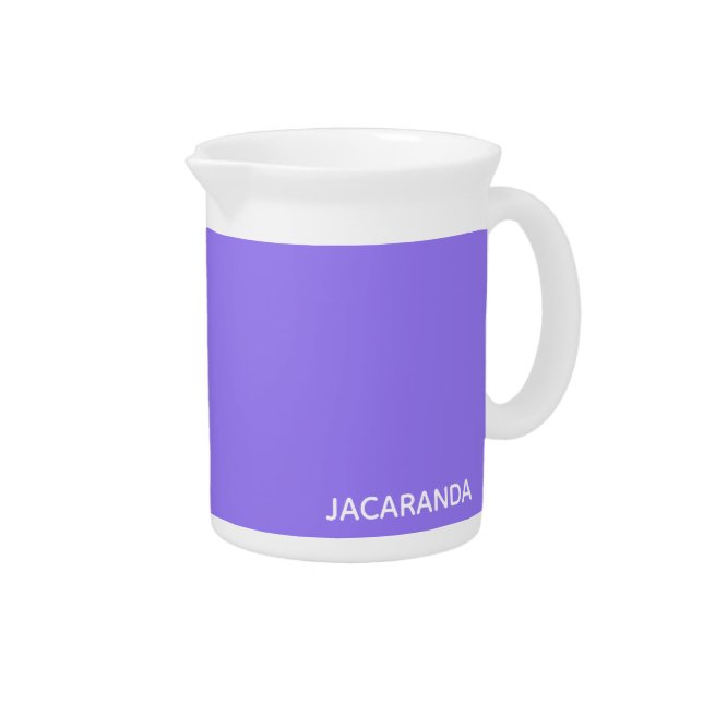 Jacaranda purple color name beverage pitcher (Right)