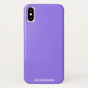 Jacaranda purple color name iPhone x case
