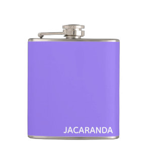 Jacaranda purple color name flask