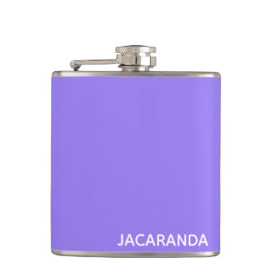 Jacaranda purple color name flask