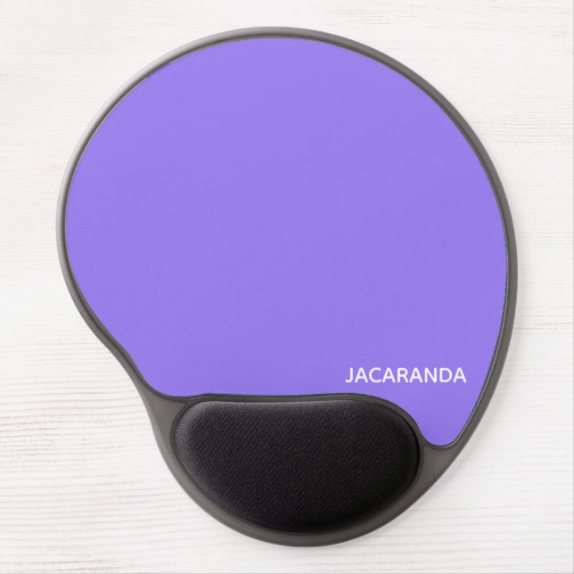 Jacaranda purple color name gel mouse pad (Front)