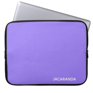 Jacaranda purple color name laptop sleeve