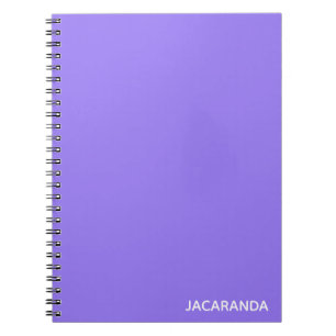 Jacaranda purple color name notebook