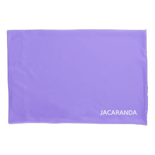 Jacaranda purple color name pillow case