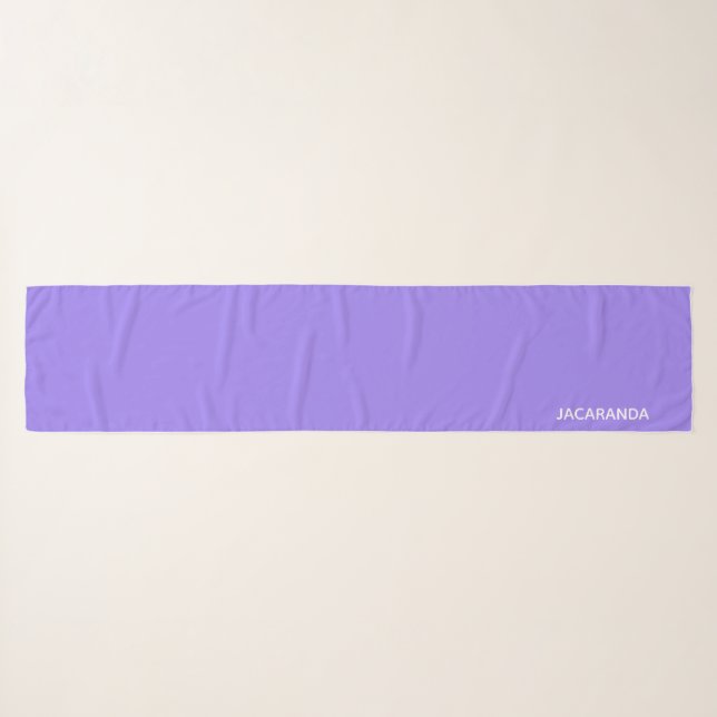 Jacaranda purple color name scarf (Front (Horizontal))