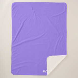 Jacaranda purple color name sherpa blanket