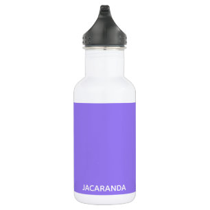 Jacaranda purple color name stainless steel water bottle