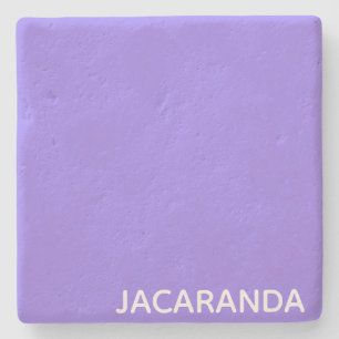 Jacaranda purple color name stone coaster
