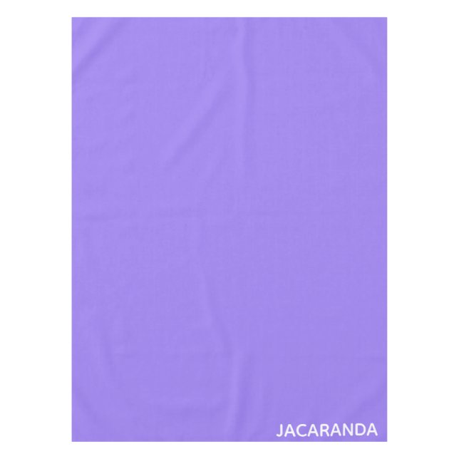 Jacaranda purple color name tablecloth (Front)