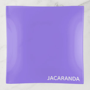 Jacaranda purple color name trinket tray