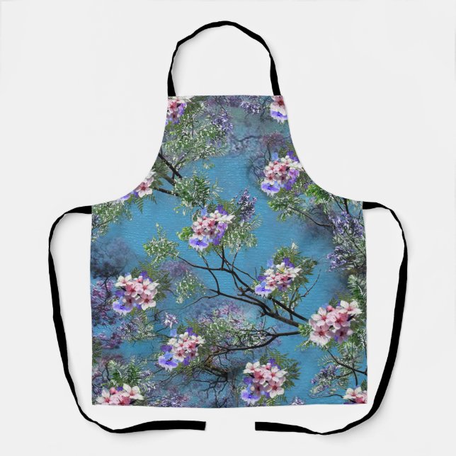 Jacaranda Spring Blooms Repeat Patterns All-Over-P Apron (Front)