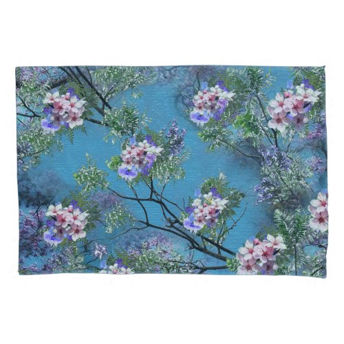 Jacaranda Spring Blooms Repeat Patterns Pillow Case