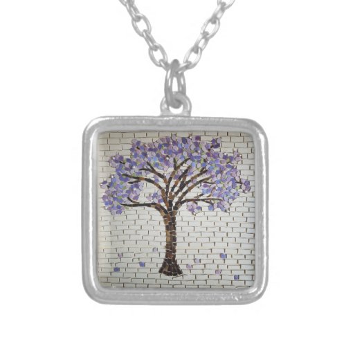 Jacaranda tree of life Necklace