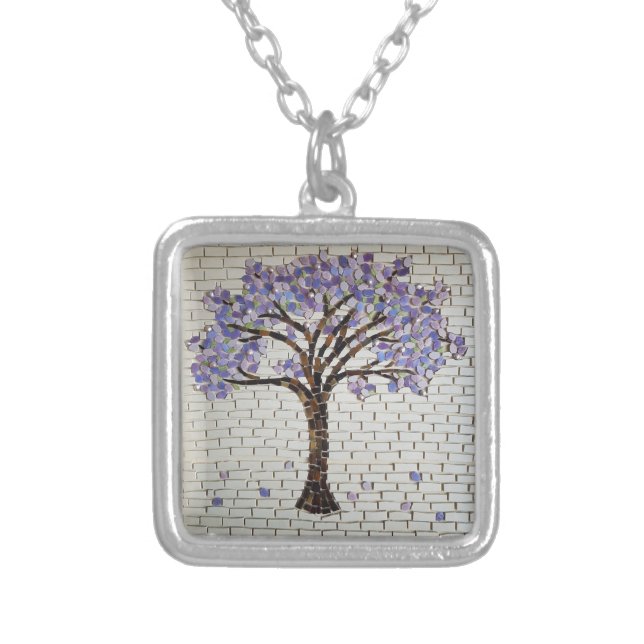 Jacaranda tree of life Necklace (Front)
