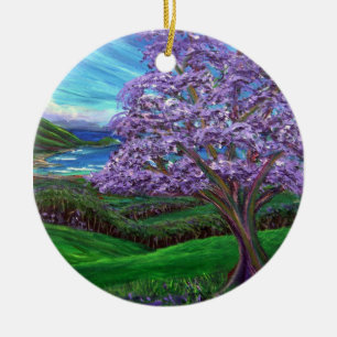 Jacaranda Upcountry Ceramic Ornament