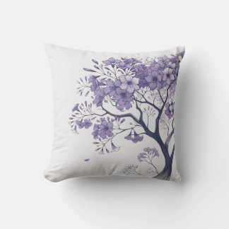 Jacarandas en Flor Throw Pillow