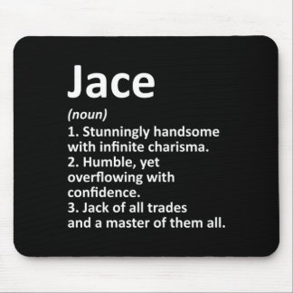 Jace Definition Personalized Name Funny Birthday Mouse Pad