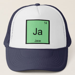 Jace Name Chemistry Element Periodic Table Trucker Hat