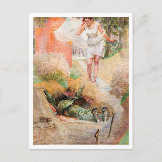 Jacek Malczewski, Ad Astra 1917 Postcard (Front)