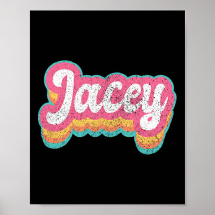 Jacey First Name Girl Vintage 70s 80s Personalized Poster