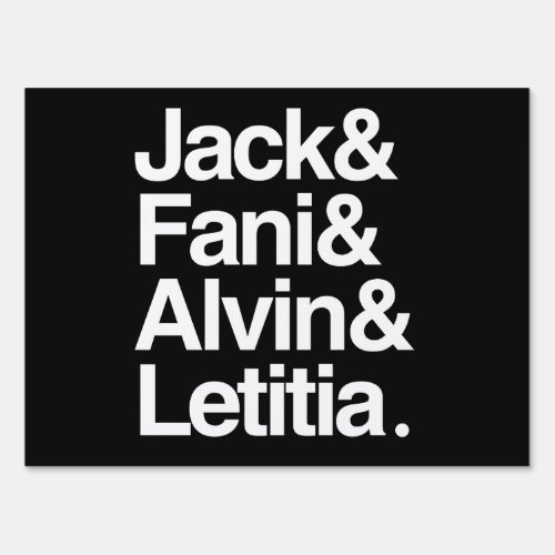 Jack and Fani and Alvin and Letitia Sign