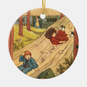 "Jack and Jill" Ceramic Ornament