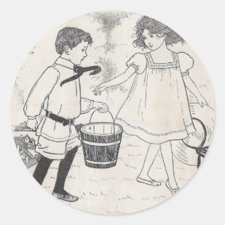 Jack and Jill Classic Round Sticker
