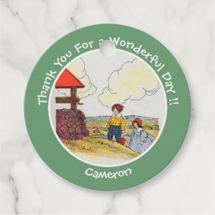 Jack and Jill Mother Goose Birthday Party Items Favor Tags