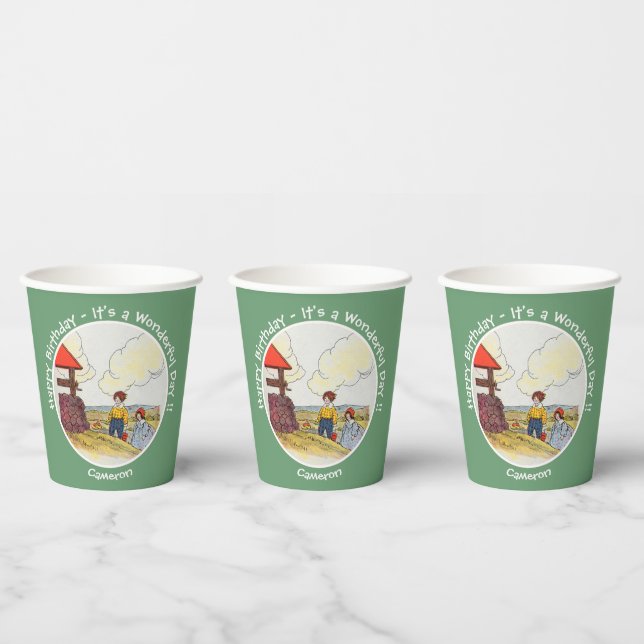 Jack and Jill Mother Goose Birthday Party Items  Paper Cups (Multi)