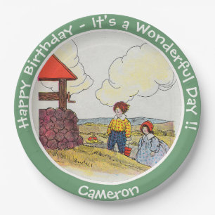 Jack and Jill Mother Goose Birthday Party Items  Paper Plates