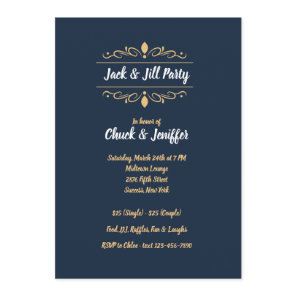 Jack and Jill Scroll Party Invitation