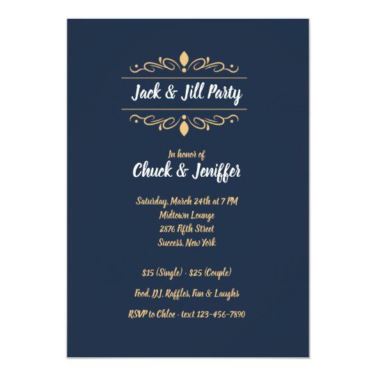 Jack and Jill Scroll Party Invitation