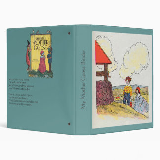 Jack and Jill went up the hill Nursery Rhyme 3 Ring Binder