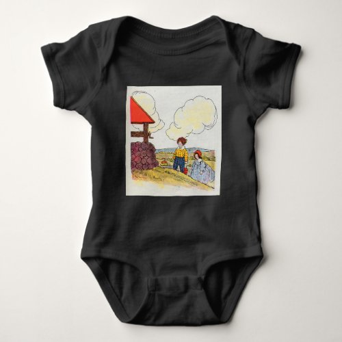 Jack and Jill went up the hill Nursery Rhyme Baby Bodysuit