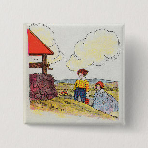 Jack and Jill went up the hill Nursery Rhyme Button