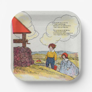 Jack and Jill went up the hill Nursery Rhyme Paper Plates