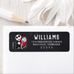 Jack and Sally Baby Shower - Chalkboard Label<br><div class="desc">Invite all your family and friends to your Nightmare Before Christmas themed Baby Shower with these cute Jack and Sally address labels. Personalize by adding your name and address.</div>