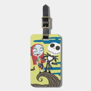 Jack and Sally Cute Moon Luggage Tag