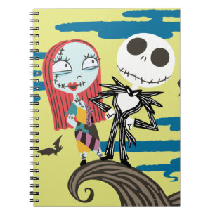 Jack and Sally Cute Moon Notebook