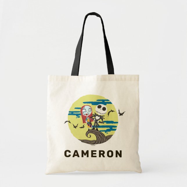 Jack and Sally | Cute Moon Tote Bag (Front)