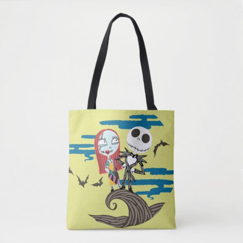 Jack and Sally  Cute Moon Tote Bag