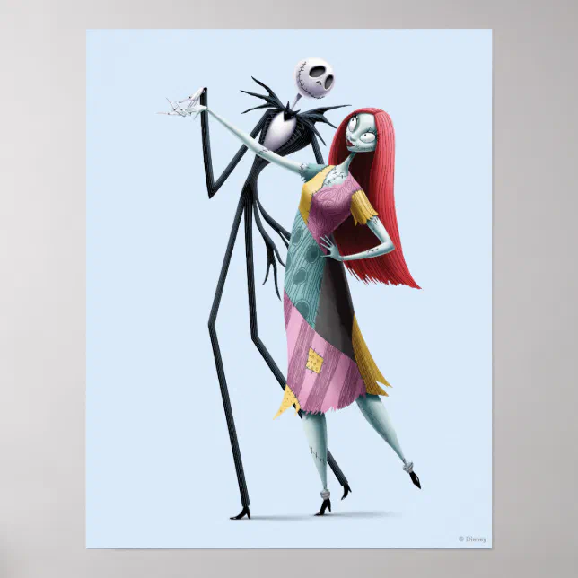 Jack and Sally Dancing Poster | Zazzle