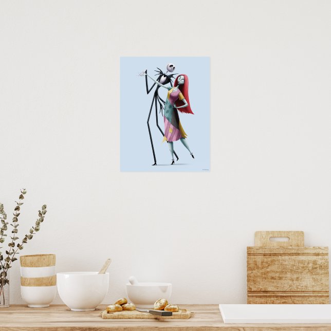 Jack and Sally Dancing Poster | Zazzle