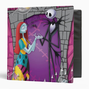 Jack and Sally Holding Hands 3 Ring Binder