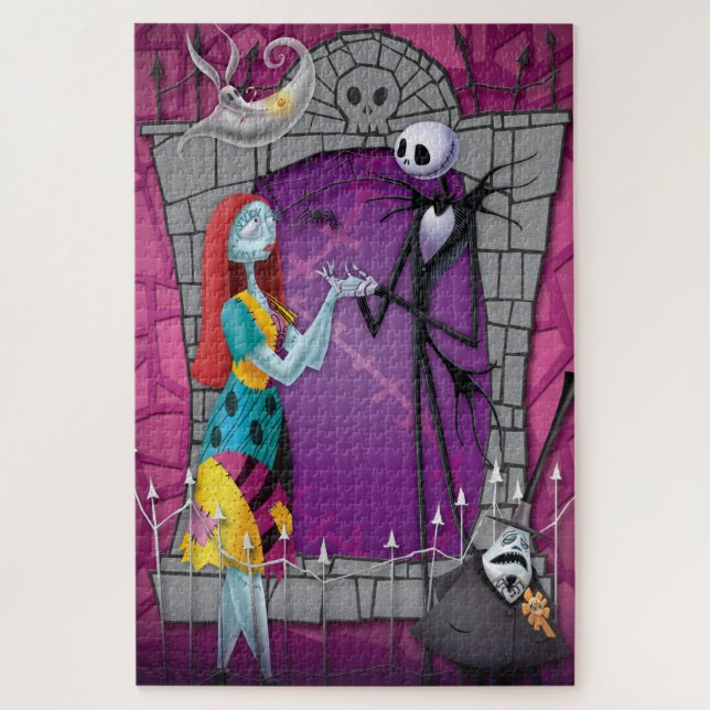Jack and Sally Holding Hands Jigsaw Puzzle (Vertical)