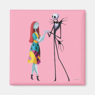 Jack and Sally Holding Hands Magnet