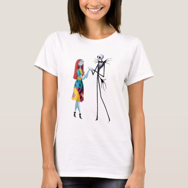 Jack and Sally Holding Hands T-Shirt (Front)