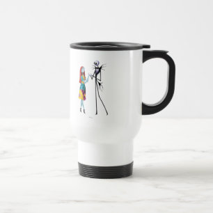 Jack and Sally Holding Hands Travel Mug