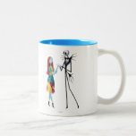 Jack And Sally Holding Hands Two-tone Coffee Mug at Zazzle